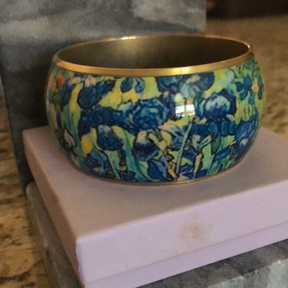 VINTAGE VAN GOGH INSPIRED IRIS BANGLE - Picture 5 of 14